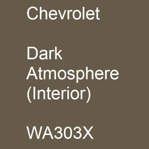 Chevrolet, Dark Atmosphere (Interior), WA303X.